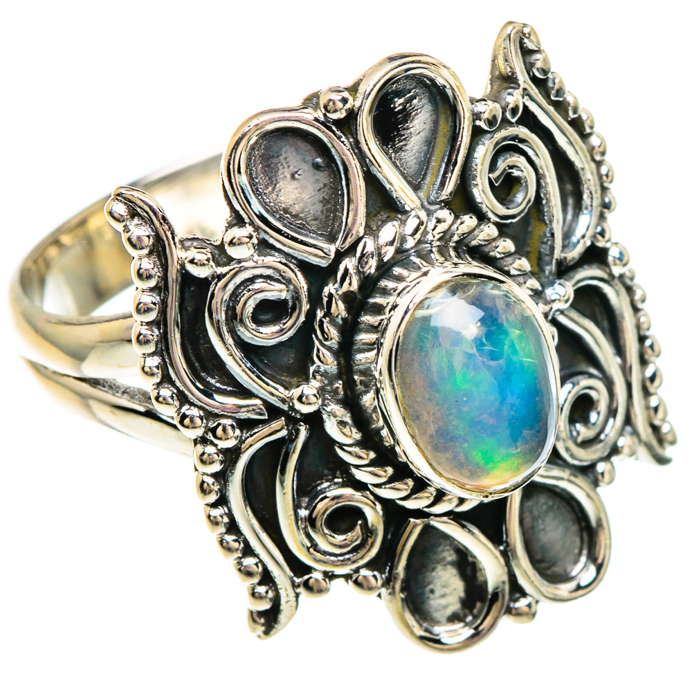 Ethiopian Opal Rings handcrafted by Ana Silver Co - RING82840