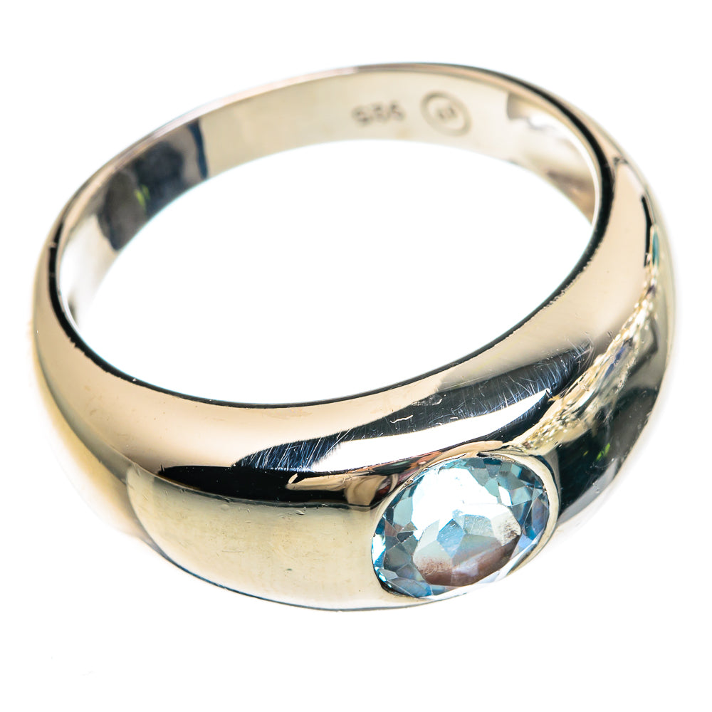 Blue Topaz Rings handcrafted by Ana Silver Co - RING82842 - Photo 2