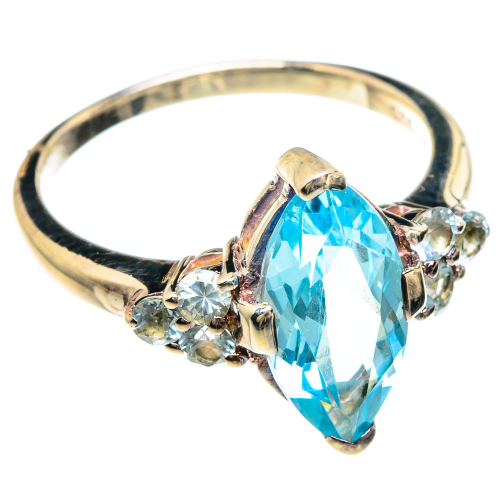 Blue Topaz Rings handcrafted by Ana Silver Co - RING82844
