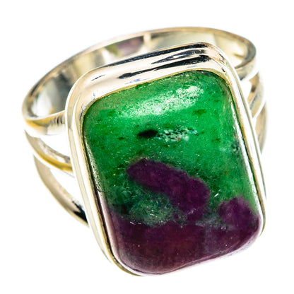 Ruby Zoisite Rings handcrafted by Ana Silver Co - RING82850