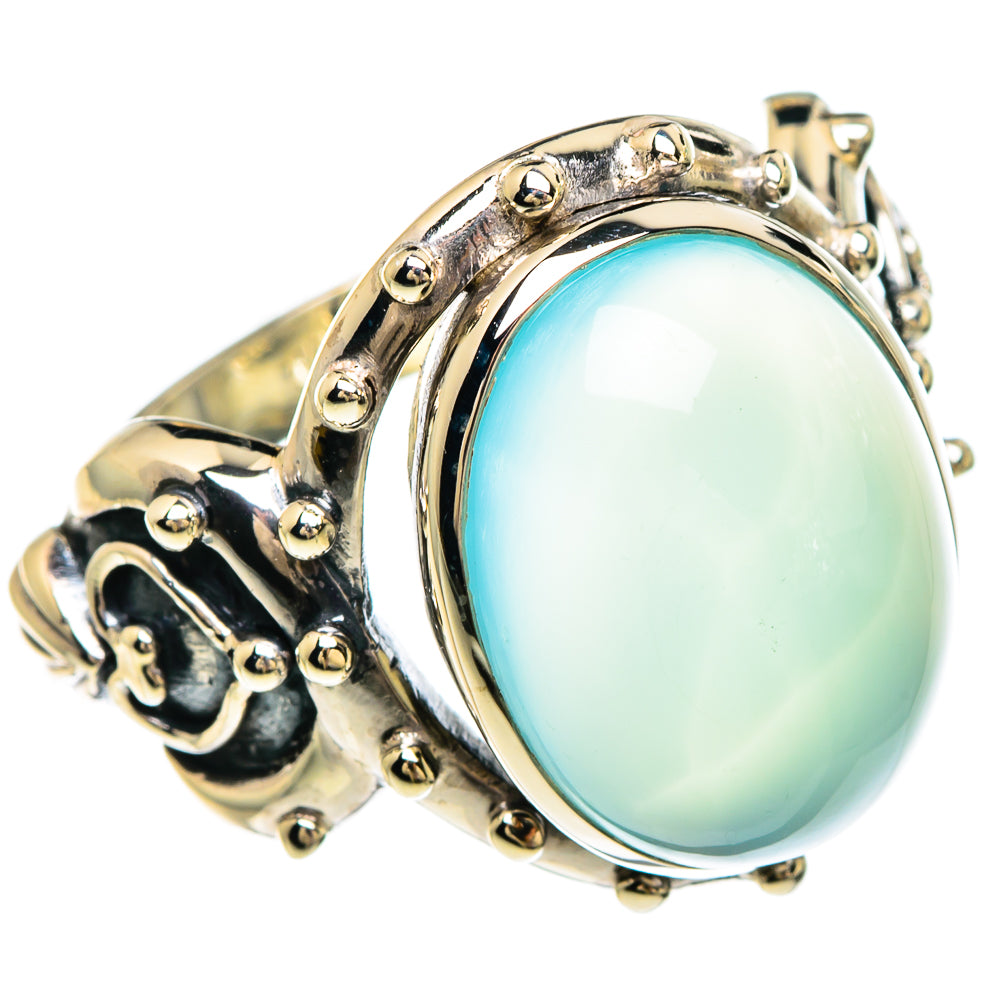 Aqua Chalcedony Rings handcrafted by Ana Silver Co - RING82867