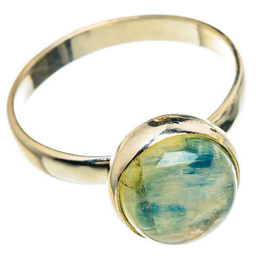 Green Moonstone Rings handcrafted by Ana Silver Co - RING82873