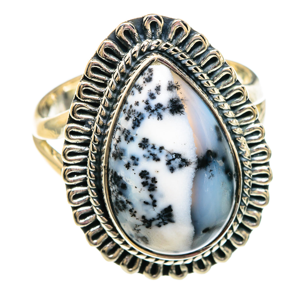 Dendritic Opal Rings handcrafted by Ana Silver Co - RING82890