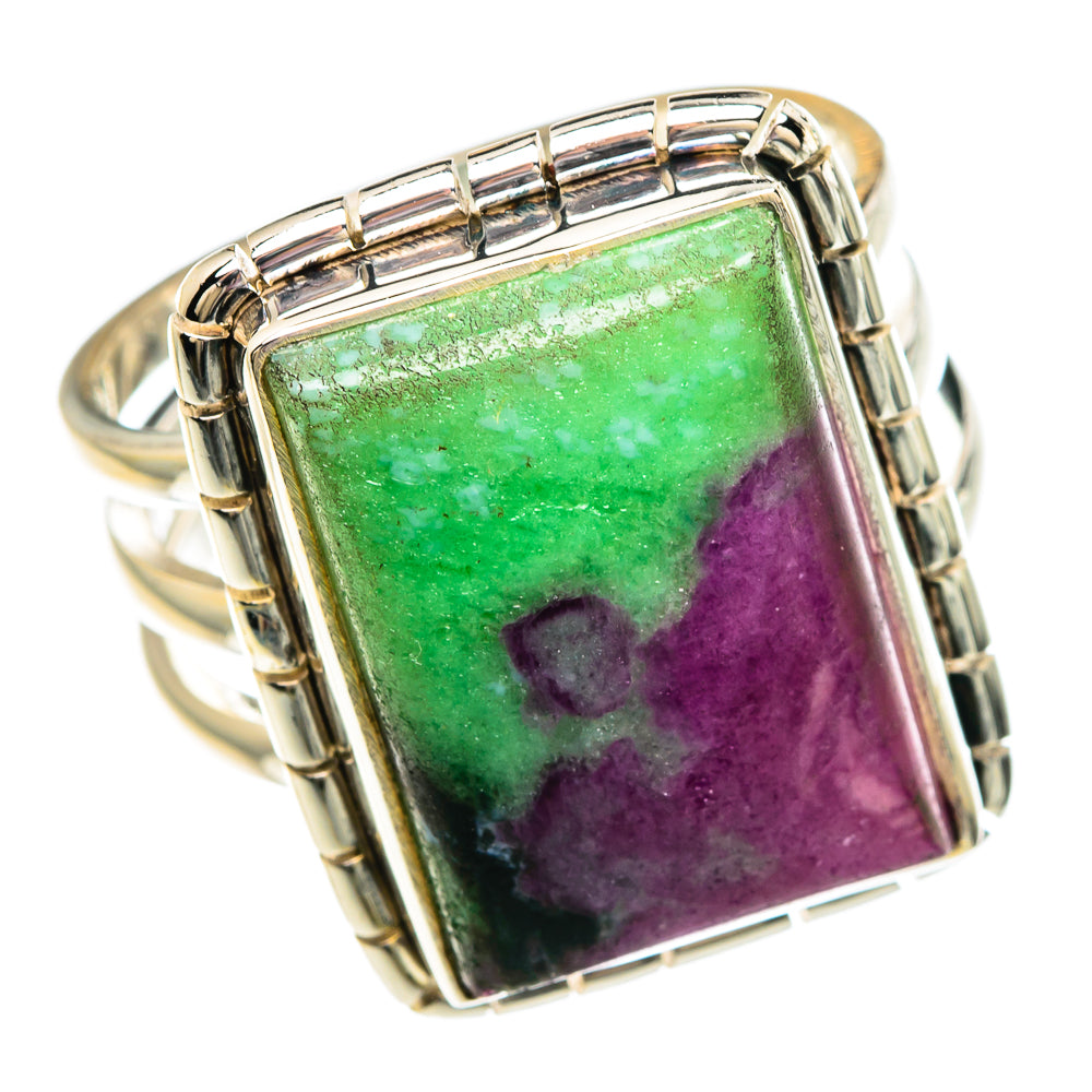 Ruby Zoisite Rings handcrafted by Ana Silver Co - RING82892