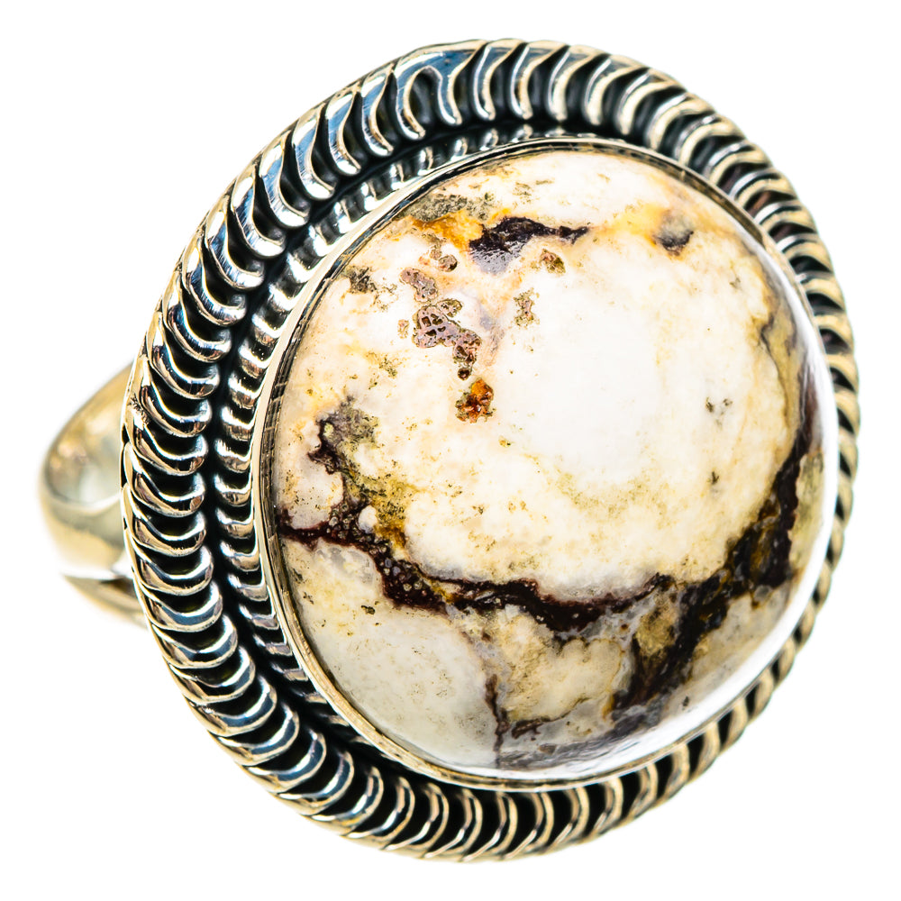 Peanut Wood Jasper Rings handcrafted by Ana Silver Co - RING82924 - Photo 2