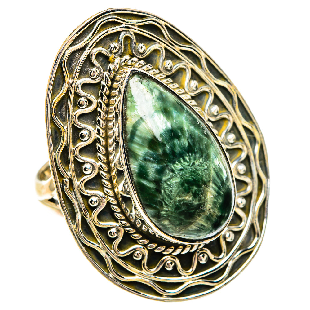 Seraphinite Rings handcrafted by Ana Silver Co - RING82953