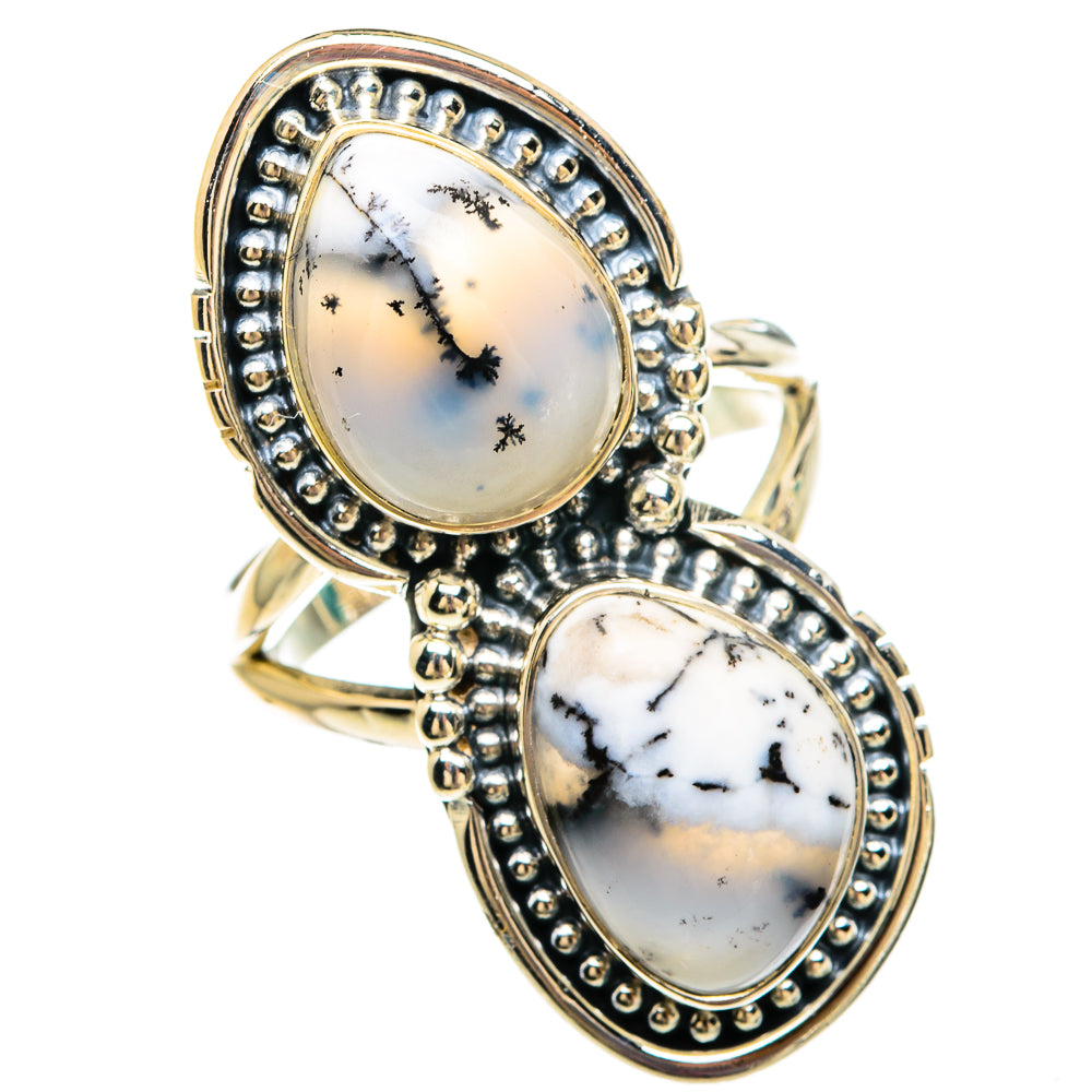 Dendritic Opal Rings handcrafted by Ana Silver Co - RING82963