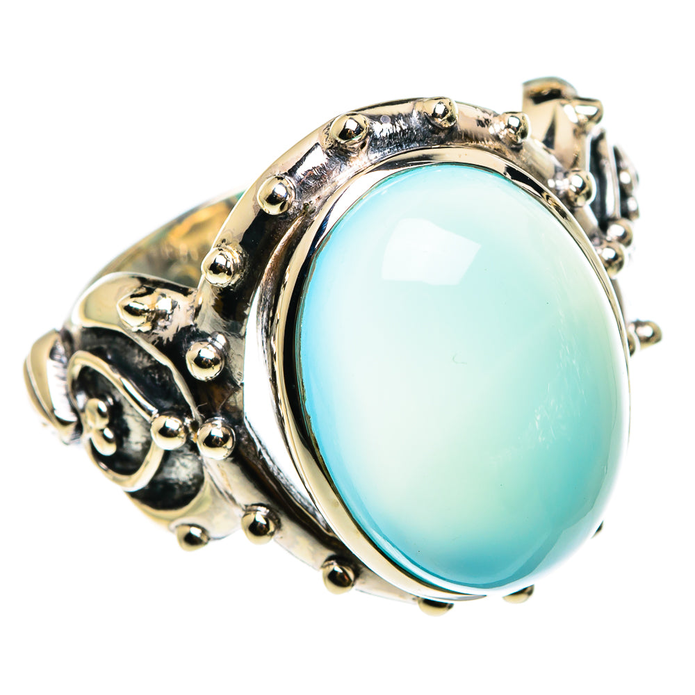 Aqua Chalcedony Rings handcrafted by Ana Silver Co - RING82966