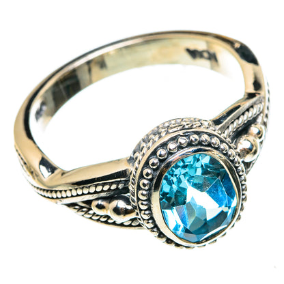 Blue Topaz Rings handcrafted by Ana Silver Co - RING82972