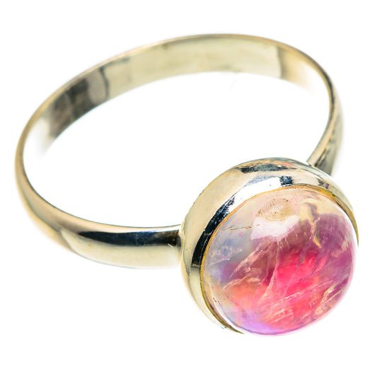 Pink Moonstone Rings handcrafted by Ana Silver Co - RING82984