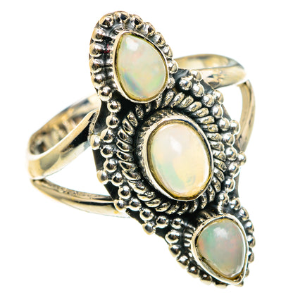 Rainbow Moonstone Rings handcrafted by Ana Silver Co - RING82995
