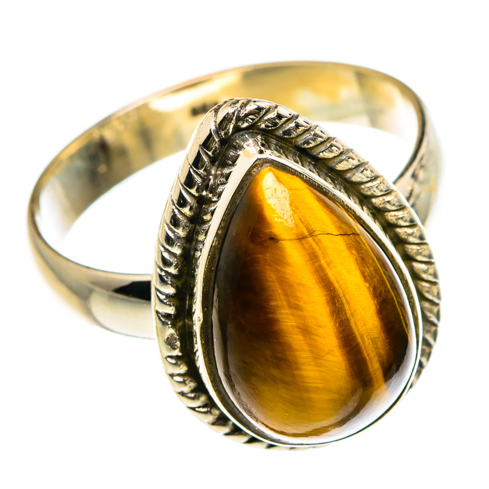 Tiger Eye Rings handcrafted by Ana Silver Co - RING83008