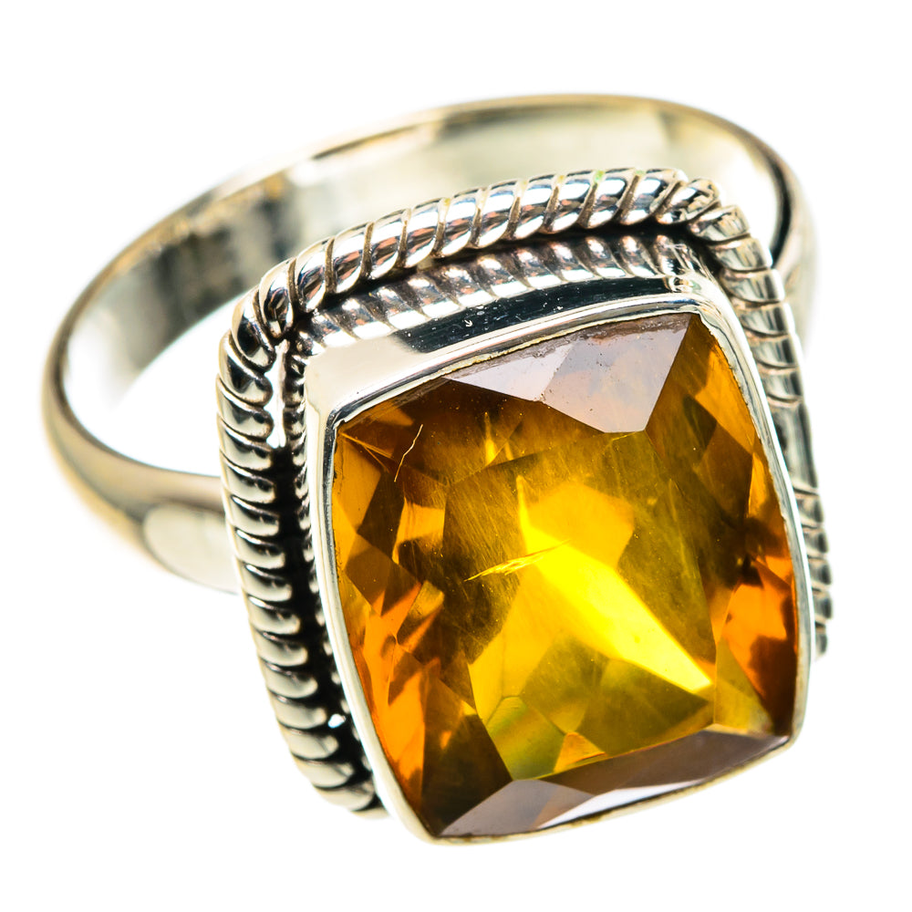 Mandarin Citrine Rings handcrafted by Ana Silver Co - RING83009