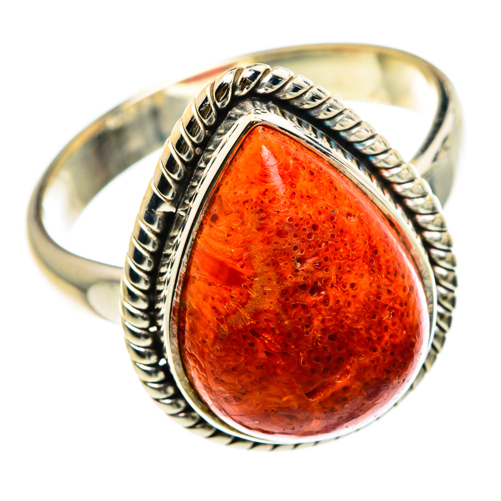 Sponge Coral Rings handcrafted by Ana Silver Co - RING83011