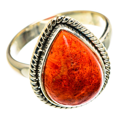 Sponge Coral Rings handcrafted by Ana Silver Co - RING83011