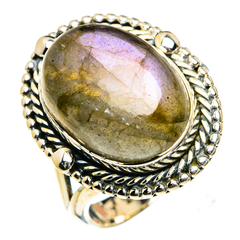Labradorite Rings handcrafted by Ana Silver Co - RING83017