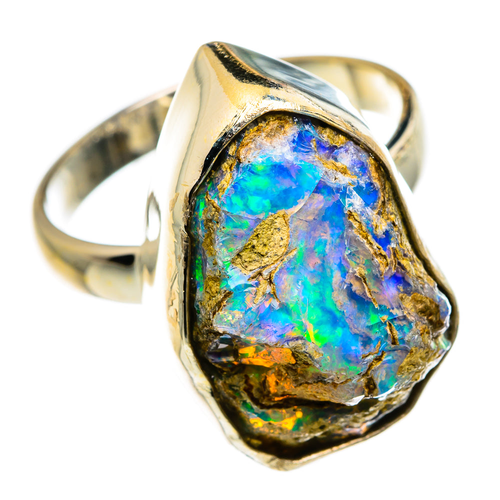 Ethiopian Opal Rings handcrafted by Ana Silver Co - RING83026