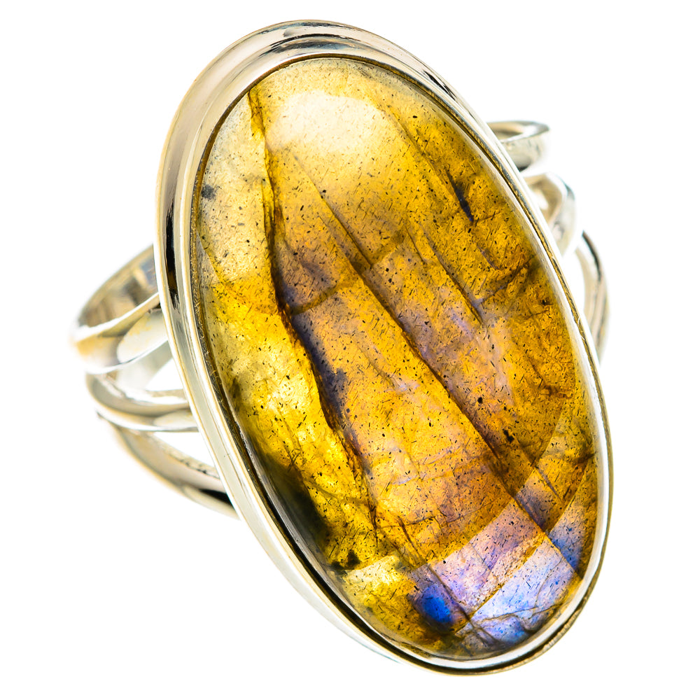 Labradorite Rings handcrafted by Ana Silver Co - RING83030
