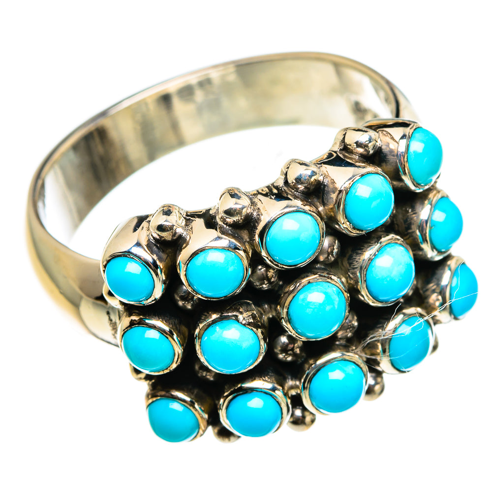 Tibetan Turquoise Rings handcrafted by Ana Silver Co - RING83032