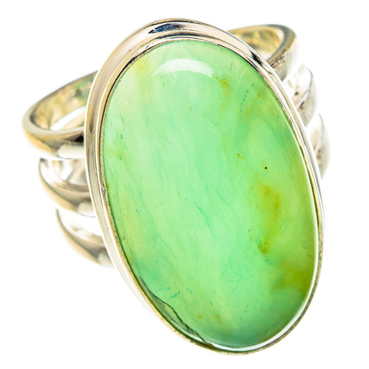Chrysoprase Rings handcrafted by Ana Silver Co - RING83035
