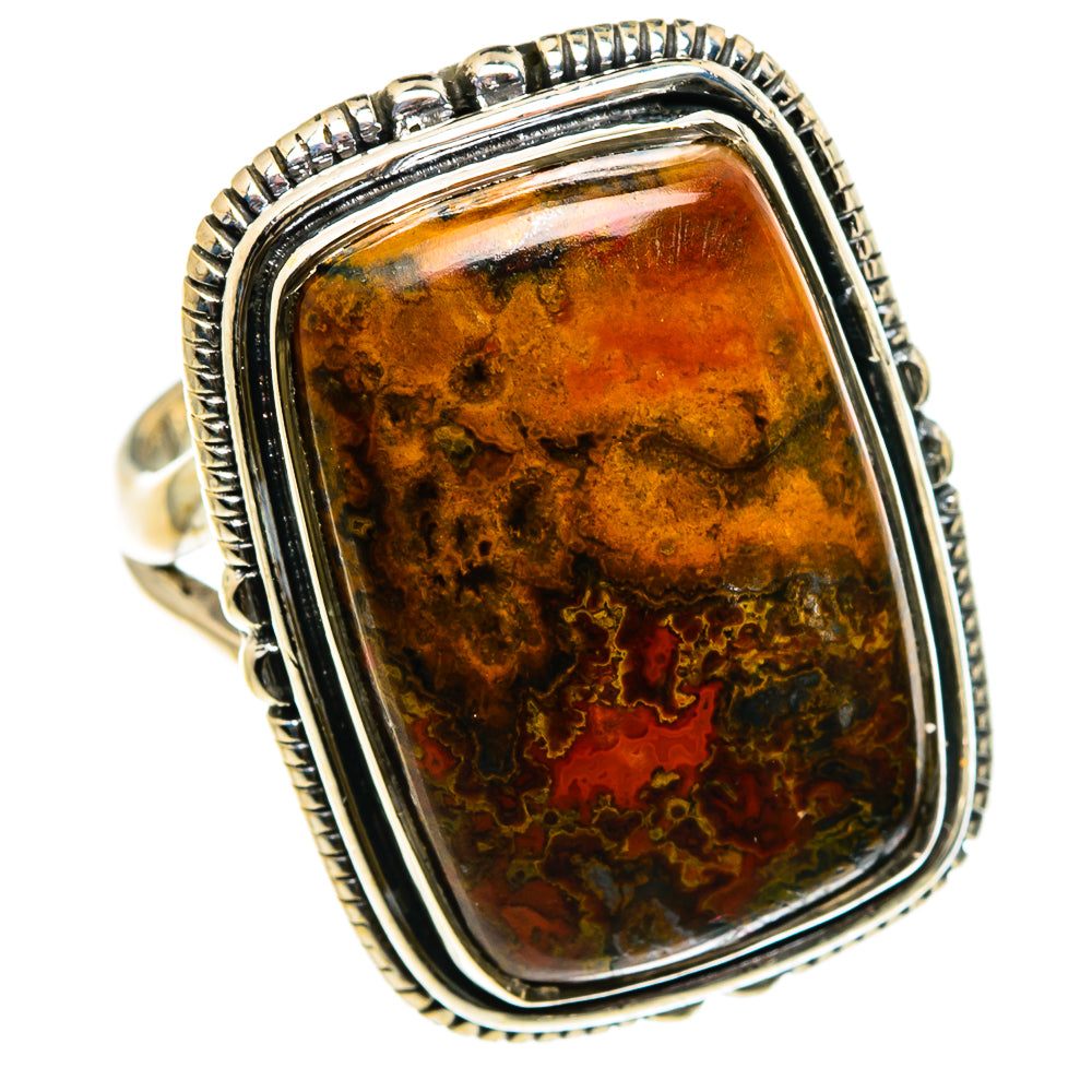 Moroccan Agate Rings handcrafted by Ana Silver Co - RING83039