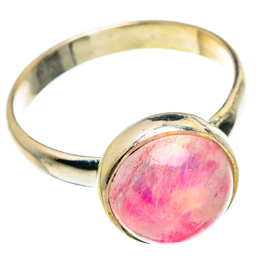 Pink Moonstone Rings handcrafted by Ana Silver Co - RING83044