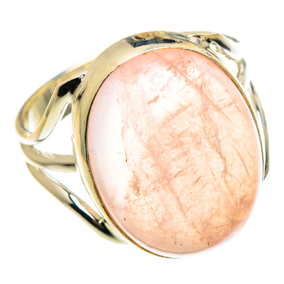 Rose Quartz Rings handcrafted by Ana Silver Co - RING83045