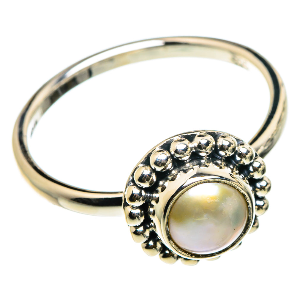 Cultured Pearl Rings handcrafted by Ana Silver Co - RING83053
