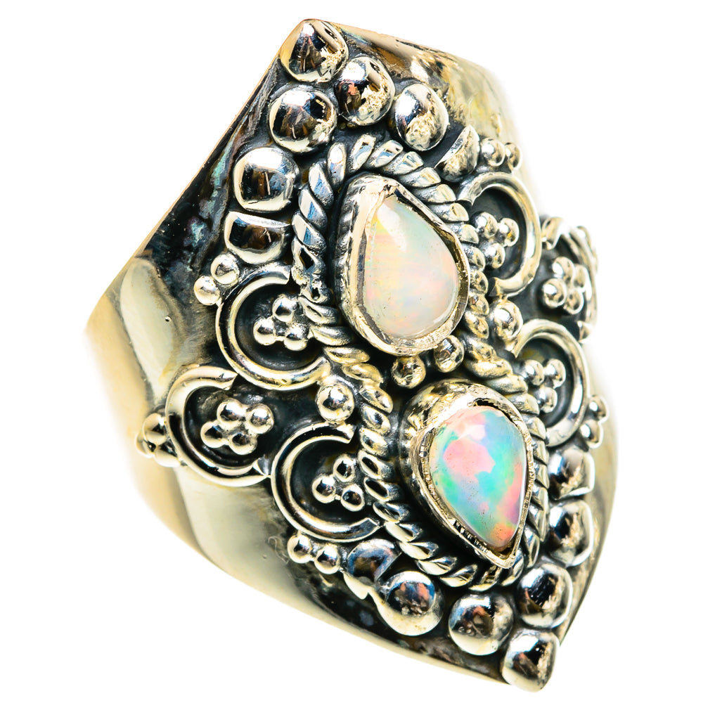 Ethiopian Opal Rings handcrafted by Ana Silver Co - RING83058