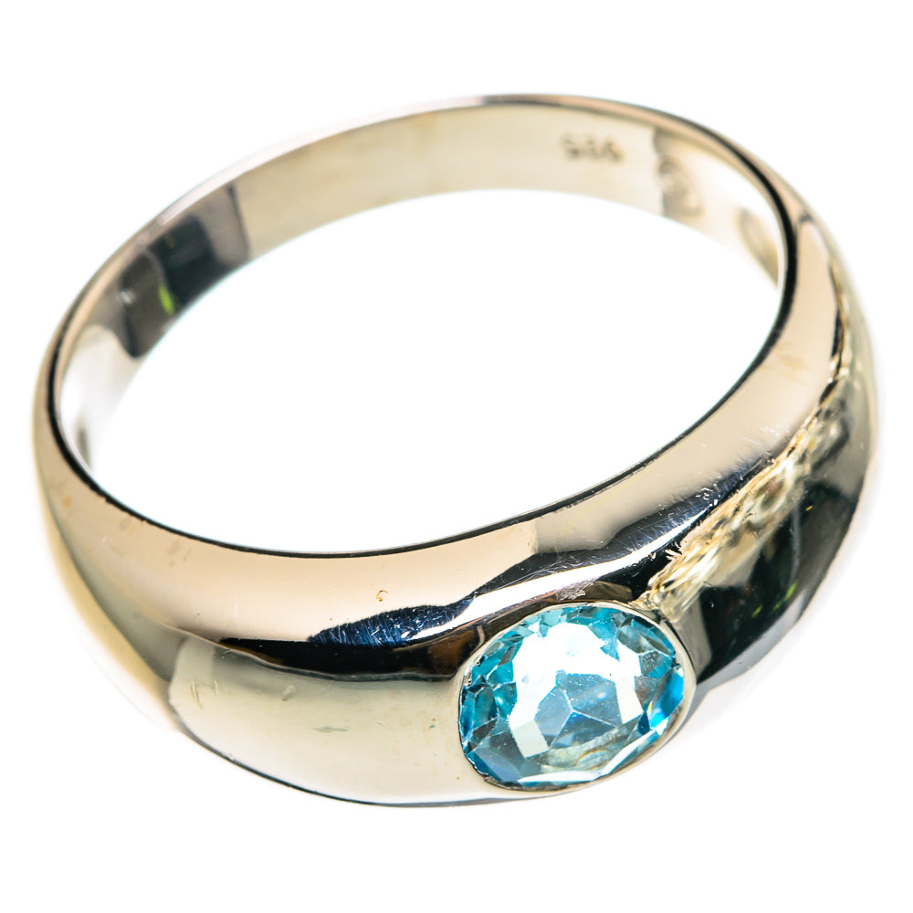 Blue Topaz Rings handcrafted by Ana Silver Co - RING83059
