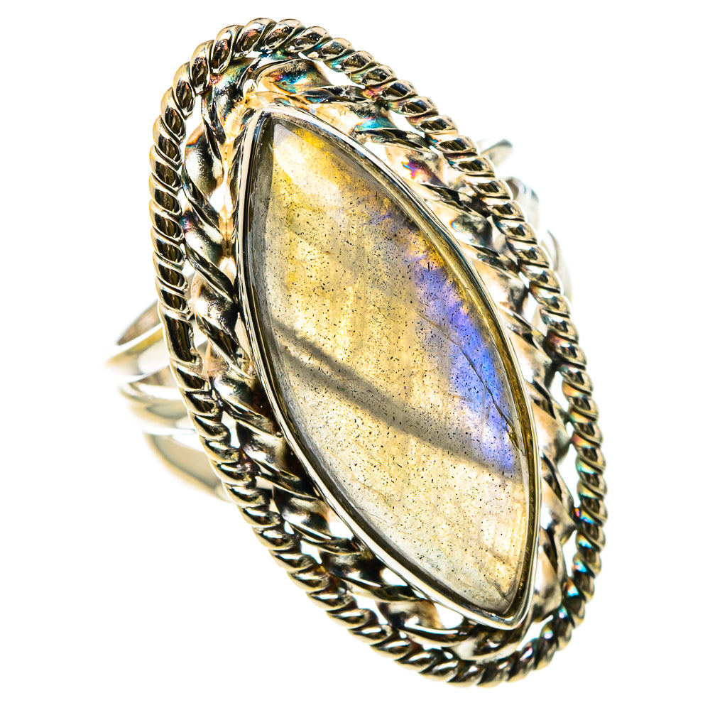 Labradorite Rings handcrafted by Ana Silver Co - RING83066