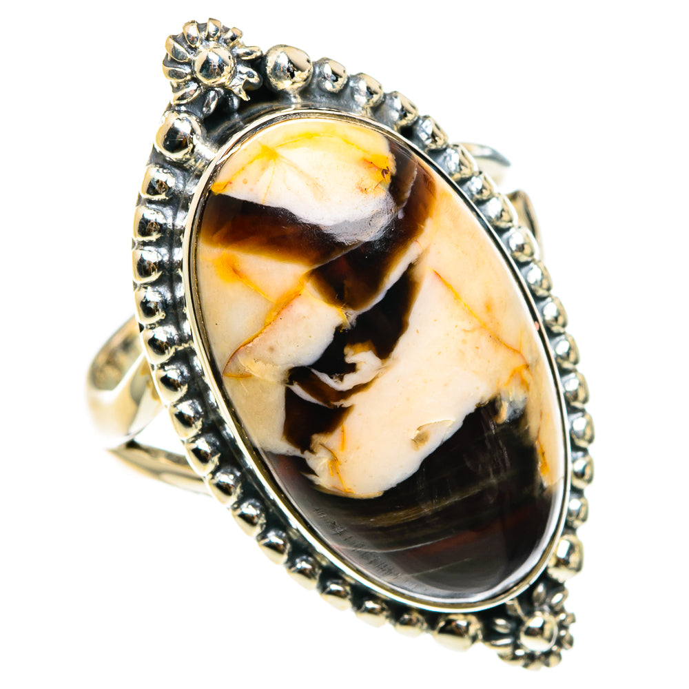 Peanut Wood Jasper Rings handcrafted by Ana Silver Co - RING83072
