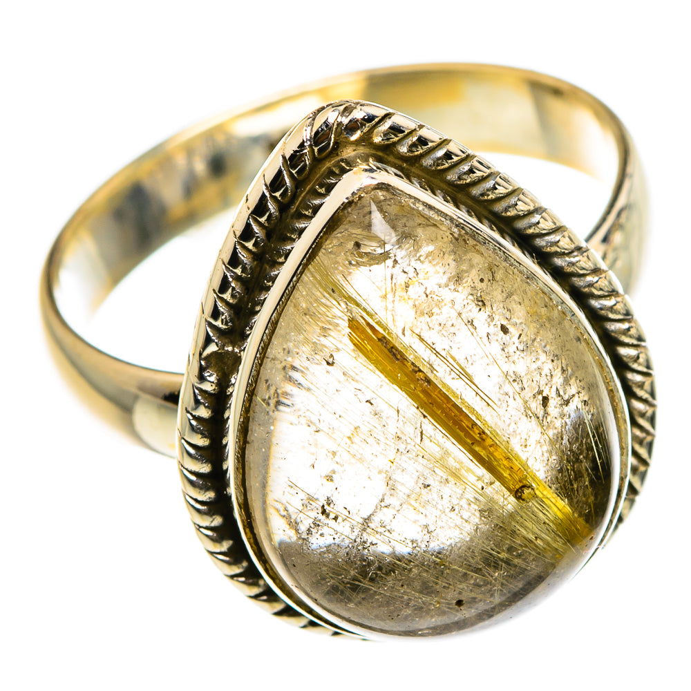 Rutilated Quartz Rings handcrafted by Ana Silver Co - RING83082