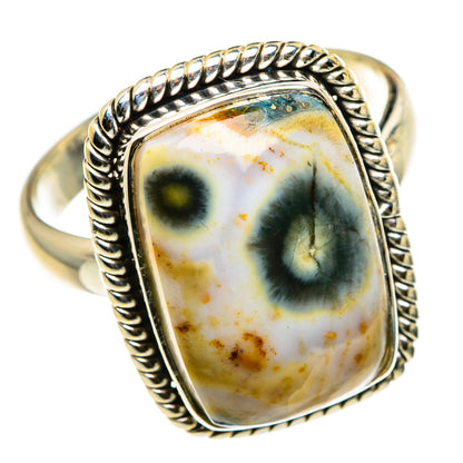 Ocean Jasper Rings handcrafted by Ana Silver Co - RING83089