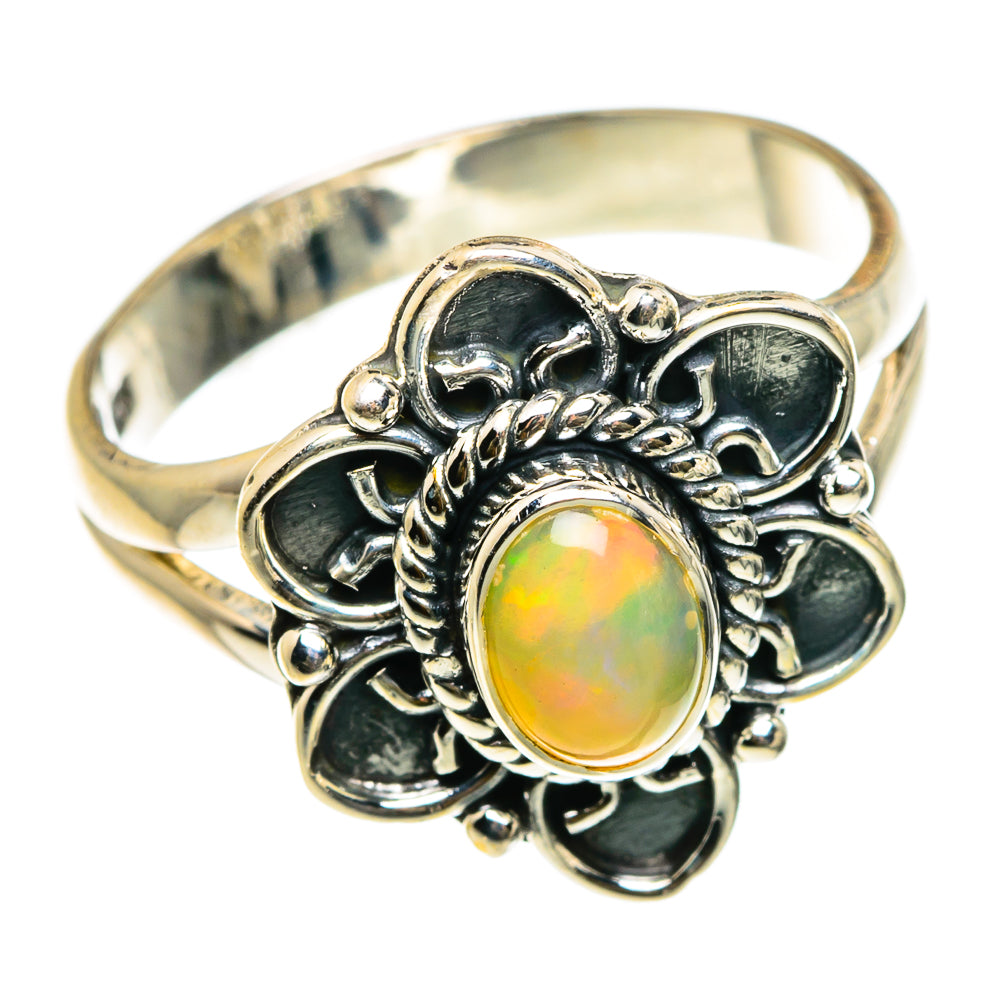Ethiopian Opal Rings handcrafted by Ana Silver Co - RING83091