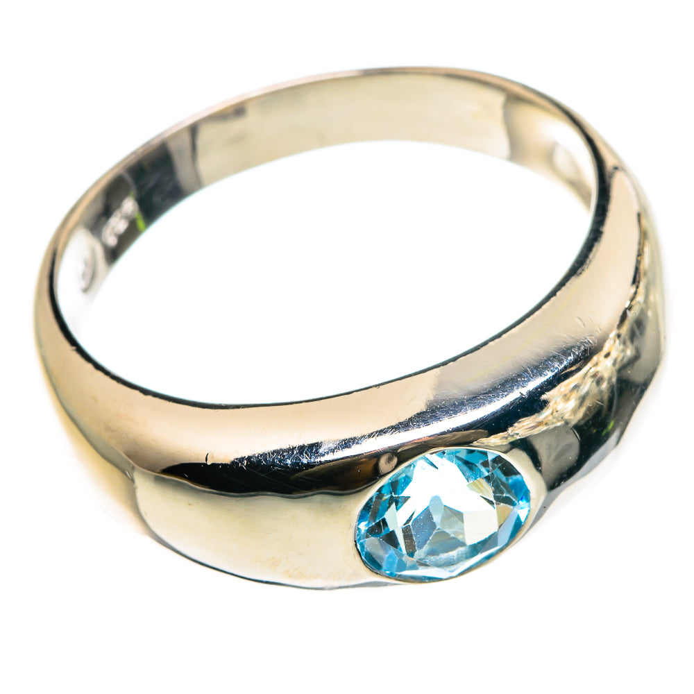 Blue Topaz Rings handcrafted by Ana Silver Co - RING83093