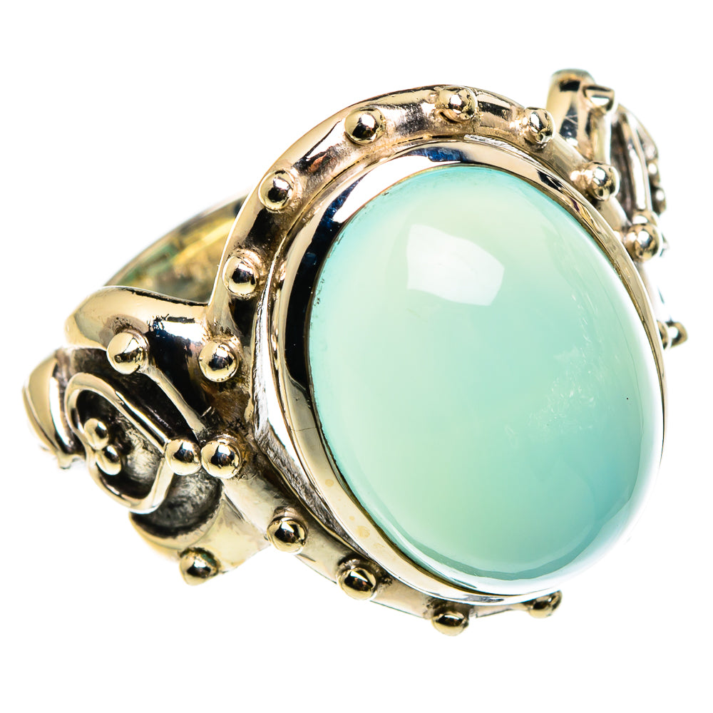 Aqua Chalcedony Rings handcrafted by Ana Silver Co - RING83095