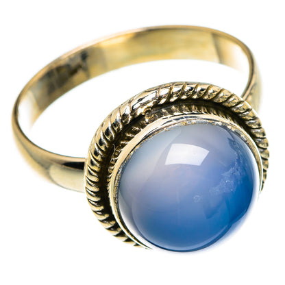 Aqua Chalcedony Rings handcrafted by Ana Silver Co - RING83096