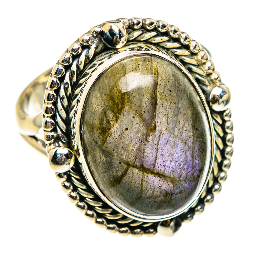 Labradorite Rings handcrafted by Ana Silver Co - RING83113
