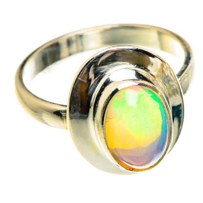 Ethiopian Opal Rings handcrafted by Ana Silver Co - RING83122