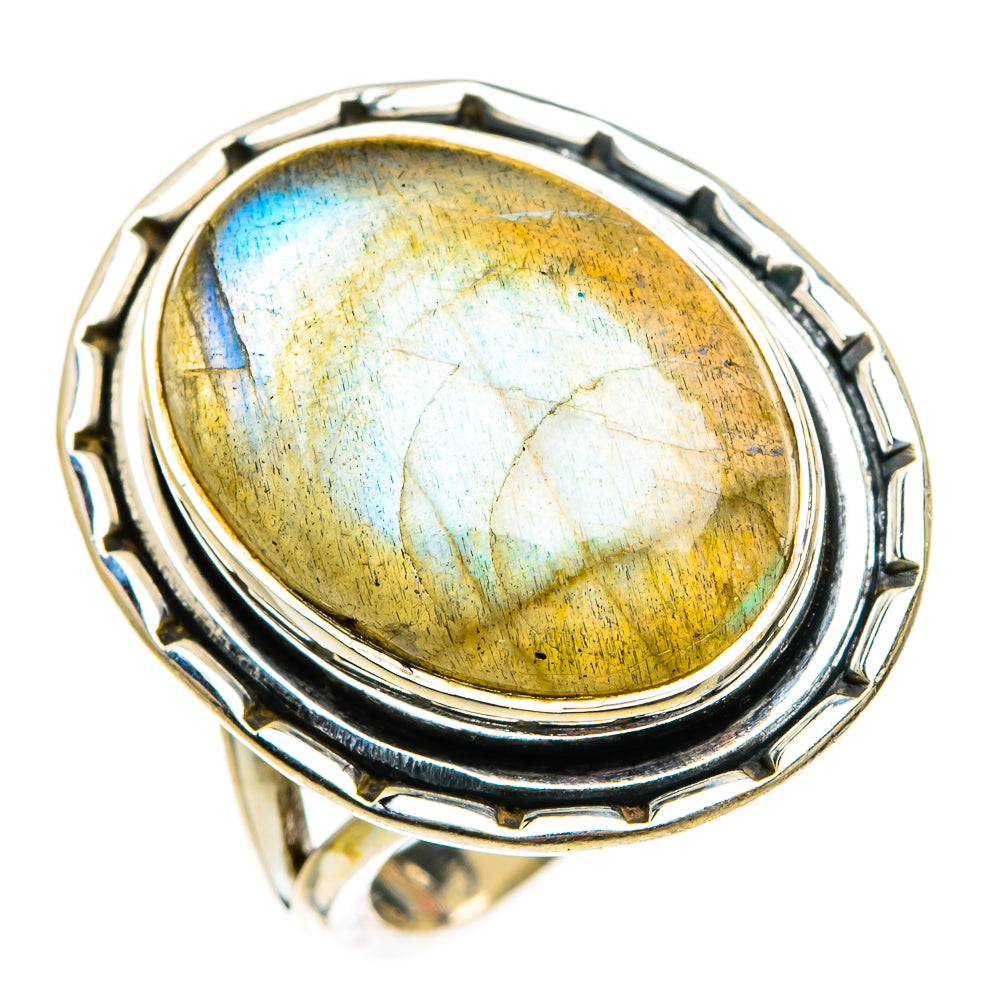 Labradorite Rings handcrafted by Ana Silver Co - RING83123