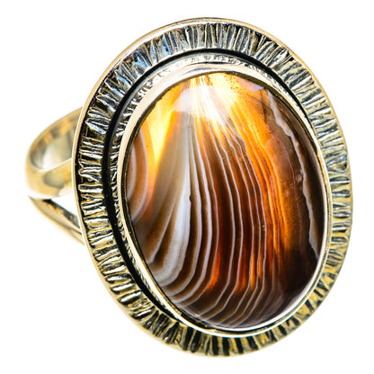 Botswana Agate Rings handcrafted by Ana Silver Co - RING83134