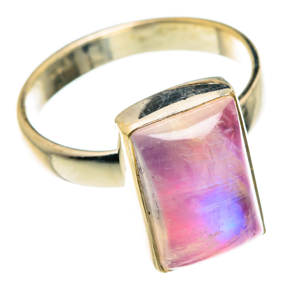 Pink Moonstone Rings handcrafted by Ana Silver Co - RING83140