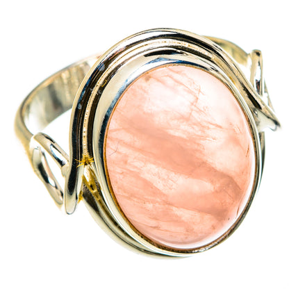 Rose Quartz Rings handcrafted by Ana Silver Co - RING83142