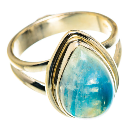 Rainbow Moonstone Rings handcrafted by Ana Silver Co - RING83158