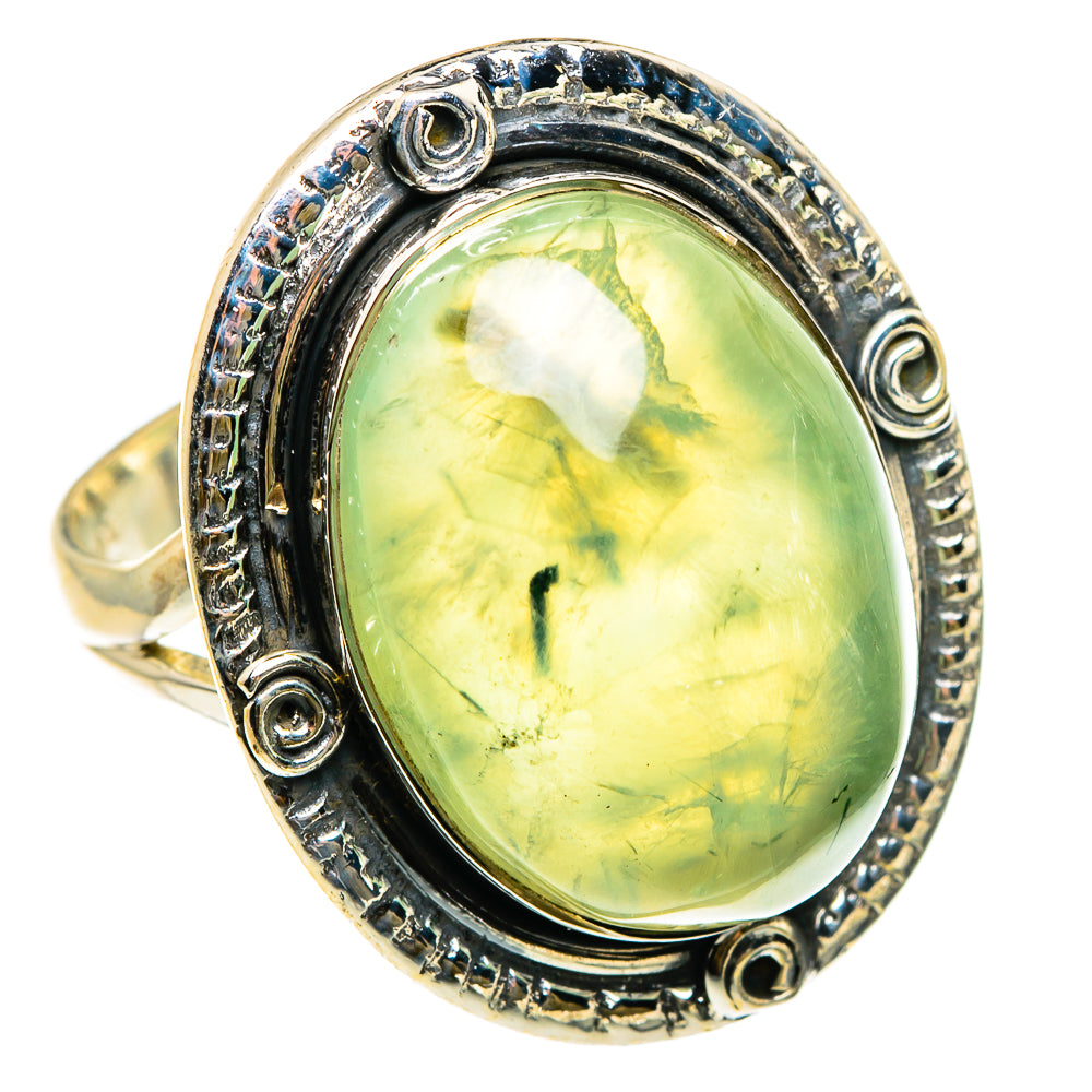 Prehnite Rings handcrafted by Ana Silver Co - RING83165