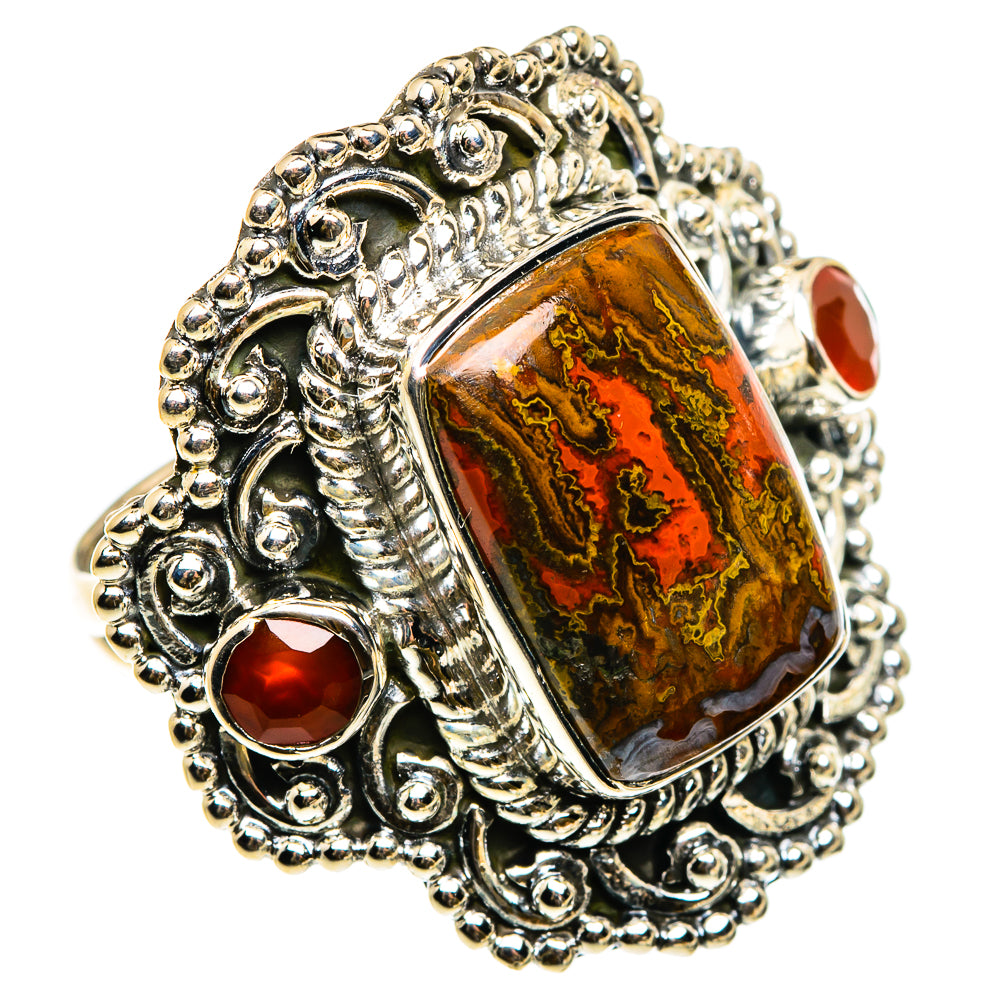 Moroccan Agate Rings handcrafted by Ana Silver Co - RING83166