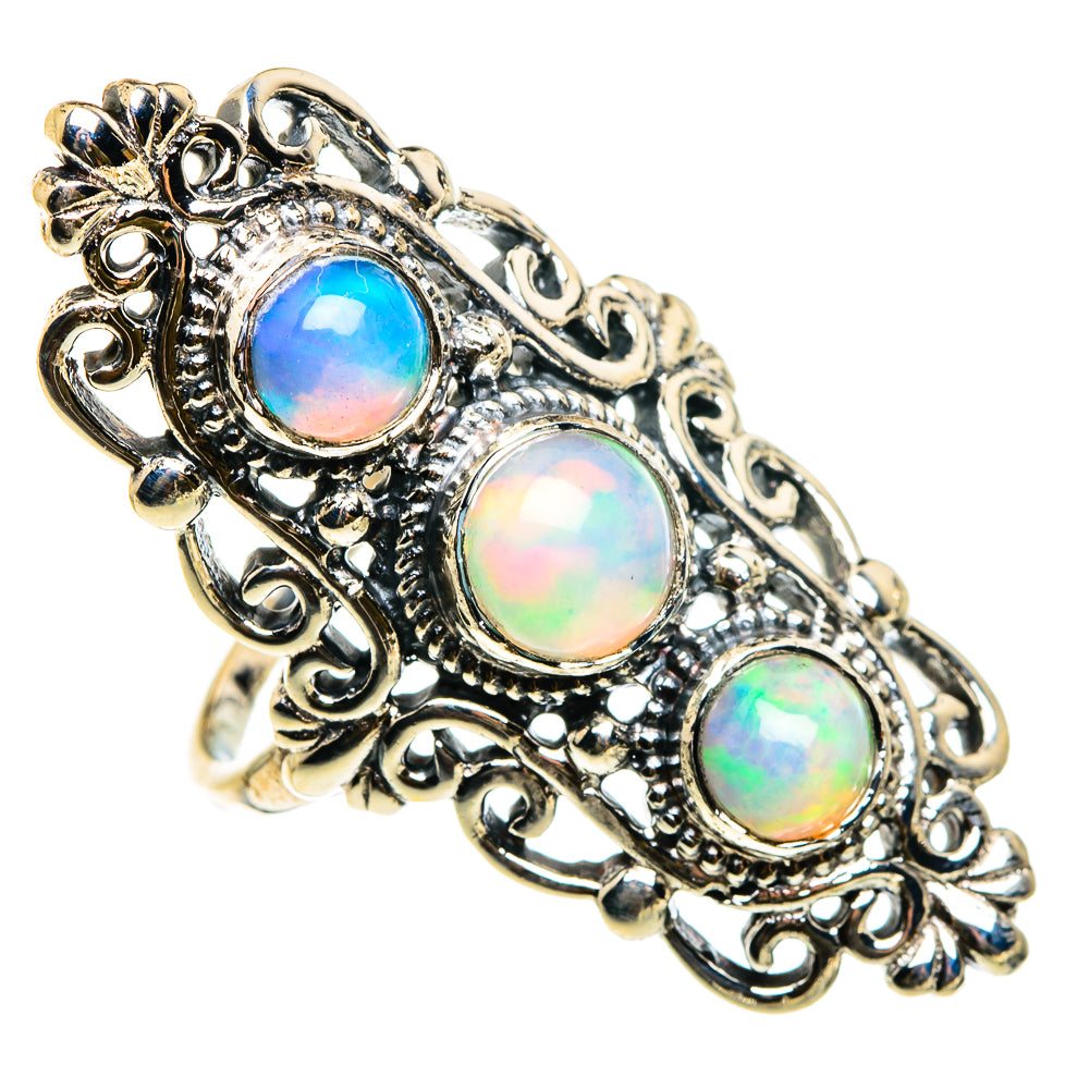 Ethiopian Opal Rings handcrafted by Ana Silver Co - RING83188