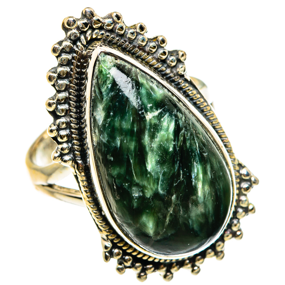 Seraphinite Rings handcrafted by Ana Silver Co - RING83201