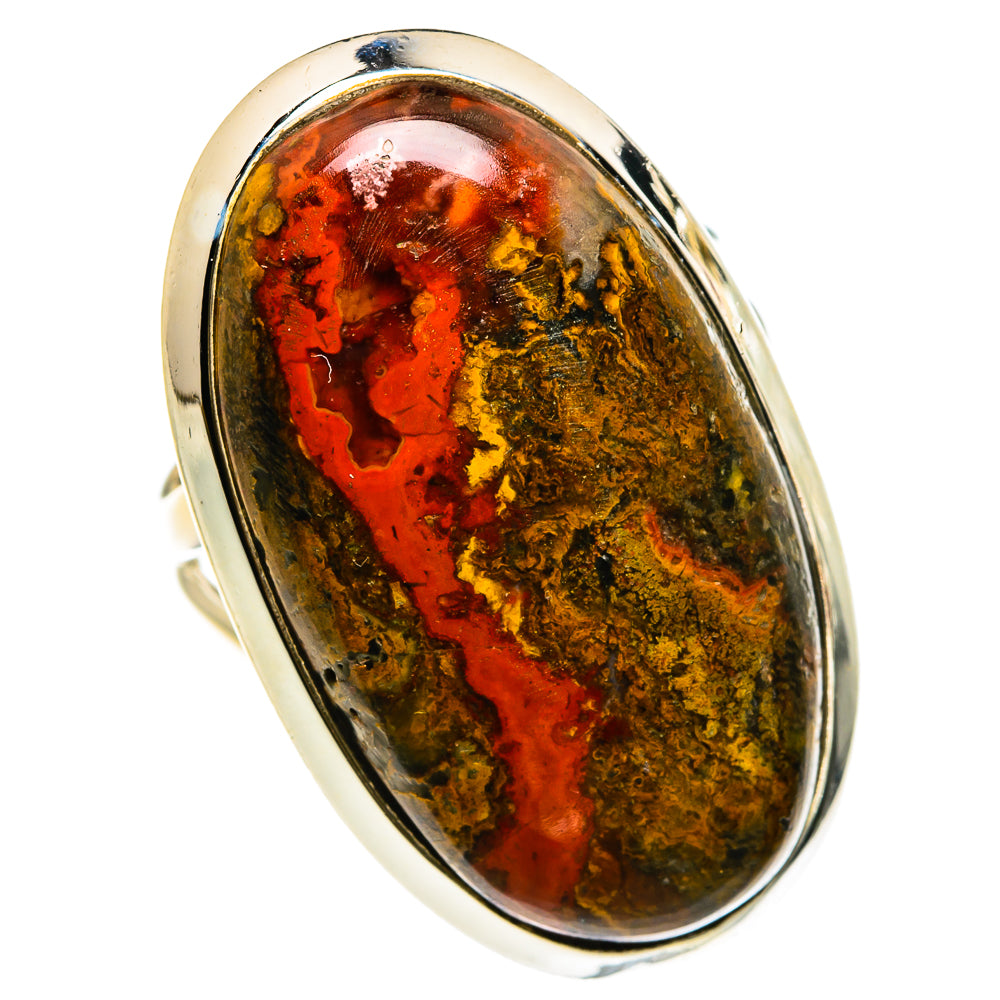 Moroccan Agate Rings handcrafted by Ana Silver Co - RING83203